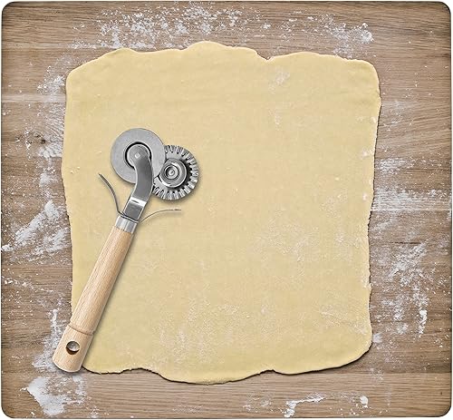 Miniatura 4 de Fante del Primo Daniele ampliable 5-wheel cortador de masa de acero inoxidable Marrón