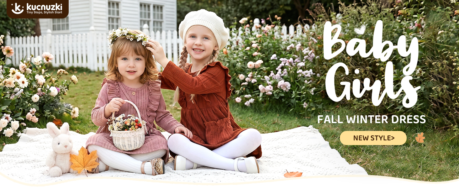 baby girl fall dresses Jkety Clothes for Girls Dress Toddler Long Sleeve Ruffle Floral Dress Girl Outfit Cute Baby Fall/Winter for Girls Pink,18-24 Months freeperfect for holiday photo ops and cozy gatherings. Toddler Baby Girl Summer Fall