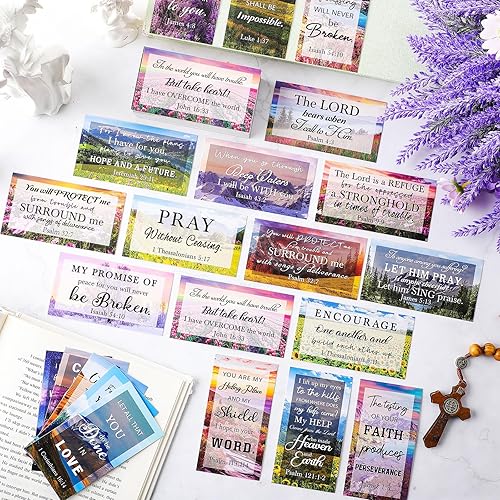 Miniatura 4 de Estune 360 tarjetas de versículo bíblico para mujeres con varios versículos bíblicos, mini tarjetas de escritura inspiradoras, regalos cristianos,