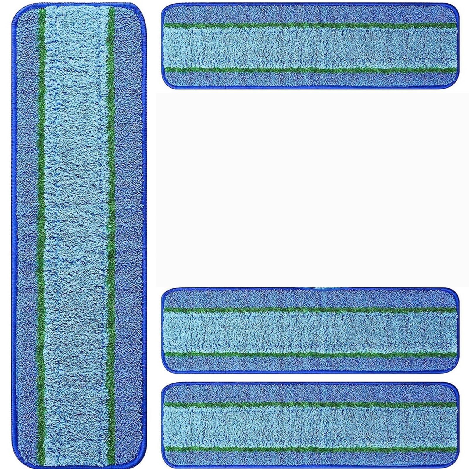 Fini les sols ternes grâce au lot de 6 recharges pour balai à franges microfibre lavable