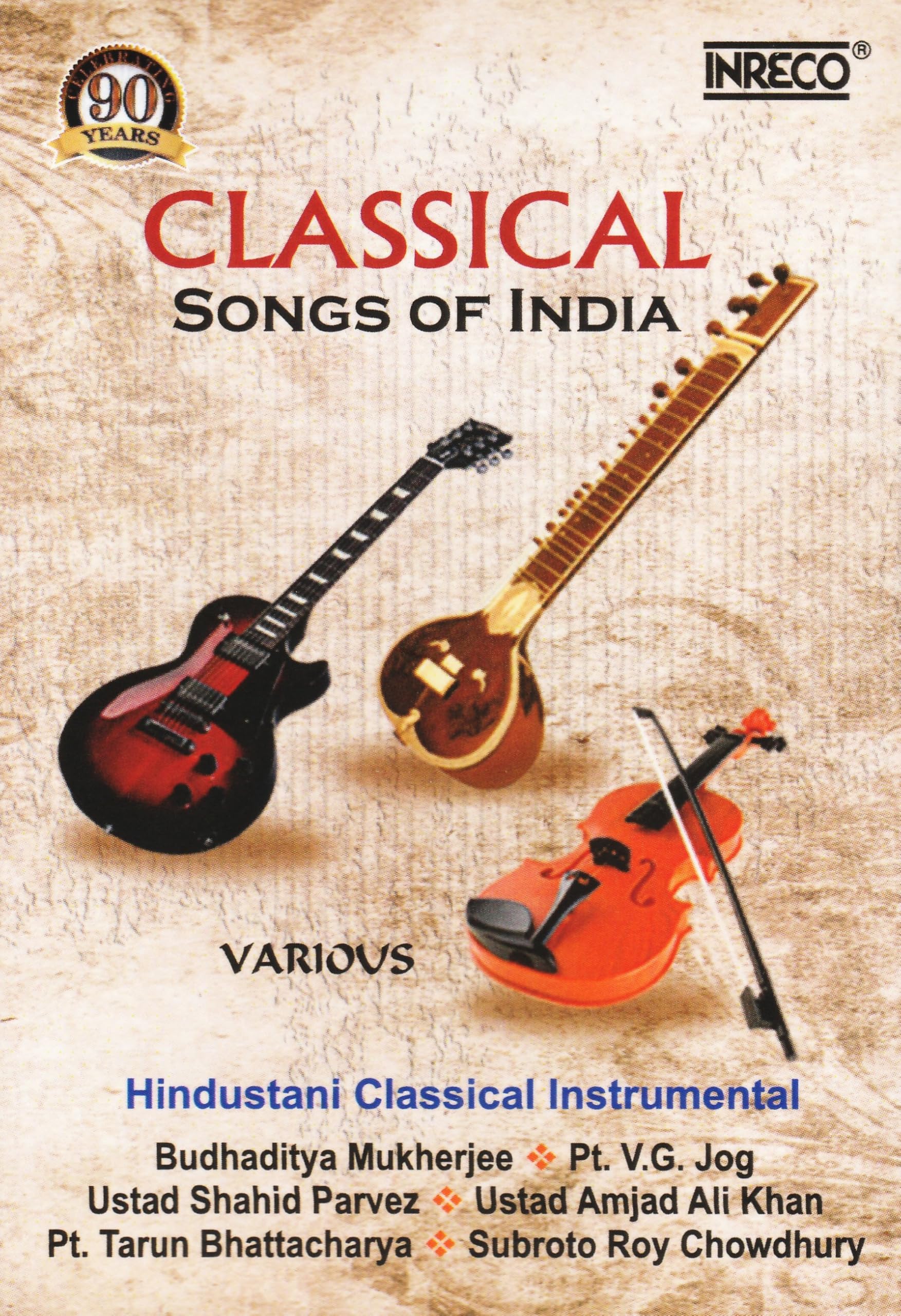 Inreco- Music Card- Classical Songs of India - Various -Hindusthani Classicval Instrumental Music - IMC 001 ( 1.05 GB, Duration-8 hrs ) Budhaditya Mukherjee, Pt. V.G.Jog, Utad Shahid Parvez, Amajad Ali Khan, Pt. Tarun Bhattacharya, Subroto Roy Chowdhury