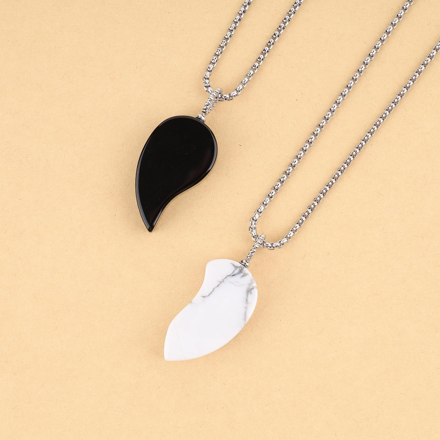 COAI Heart You Complete Me Matching Couple Necklaces