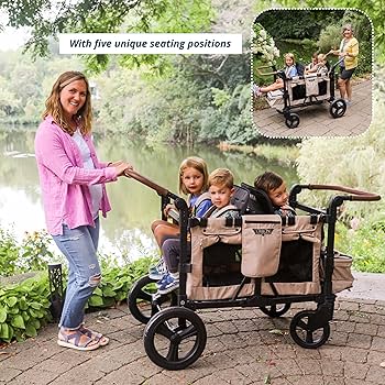 Amazon.com : Keenz VYOO Stroller Wagon with Canopy - Foldable