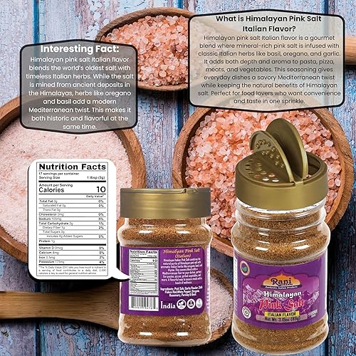 Miniatura 9 de Rani - Gránulos de sal rosa del Himalaya 84 minerales esenciales tarro de PET de 7 onzas 705oz  Todo natural vegano apto para gluten sin OMG origen
