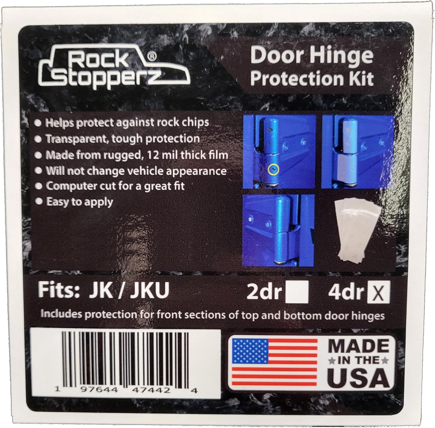 Jeep Door Hinge Covers Rock Stopperz Door Hinge Protection Kit - Compatible With Jeep Wrangler Jl Jlu Gladiator 2019 Current 4 Door Coverage Jeep Wrangler Jl Accessories