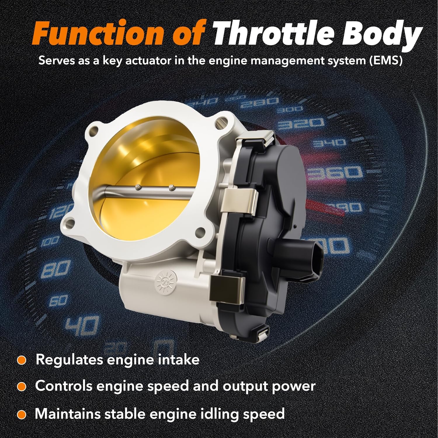 Electronic Throttle Body 12601387 Compatible for 2009-15 Chevy Chevrolet Avalanche Tahoe Suburban Silverado Express, Cadillac Escalade, GMC Yukon Sierra 1500 2500 3500 [V8] Engine Only - Image 6