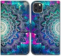 Vista 19 de Funda para iPhone 12 Pro Max, diseño de libélula con tapa y soporte para tarjeta y soporte para iPhone 12 Pro Max