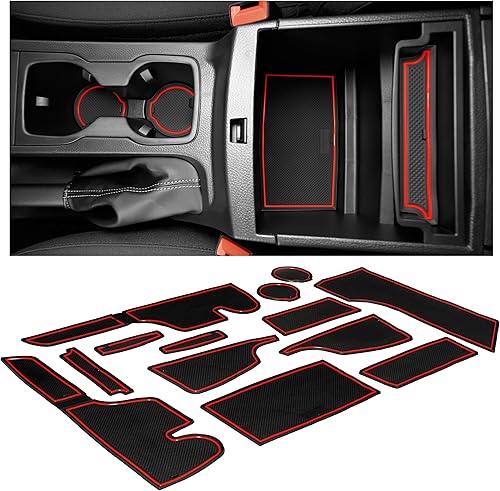 CupHolderHero Compatible con Ford Ranger Accesorios 2019-2023 Juego de 13 piezas de insertos para portavasos de interior premium personalizados