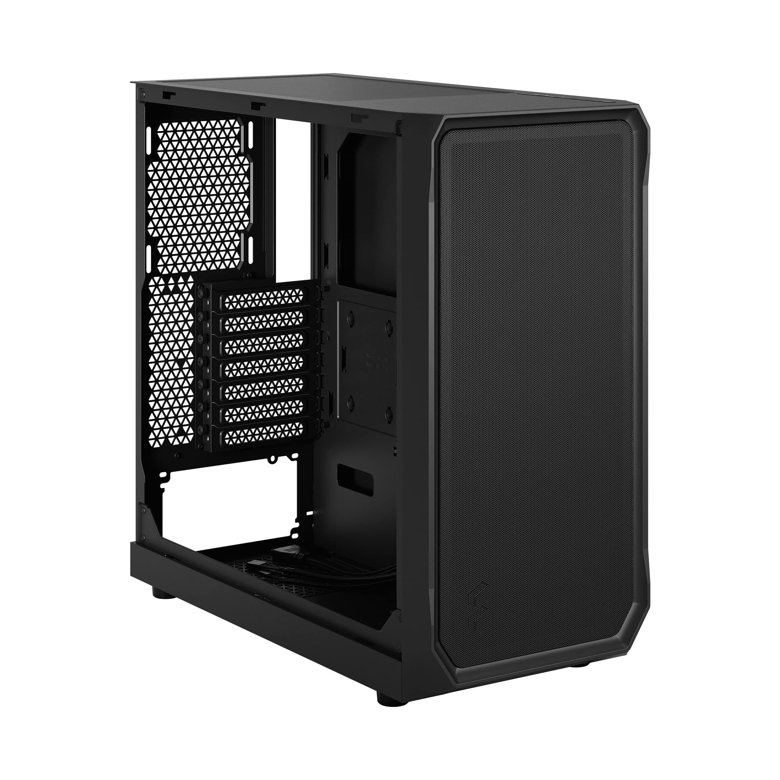 Fractal Design Focus 2 Black - Tempered Glass Clear Tint – Mesh Front – Two 140 mm Aspect Fans Included - ATX Gaming Case – Bild 8