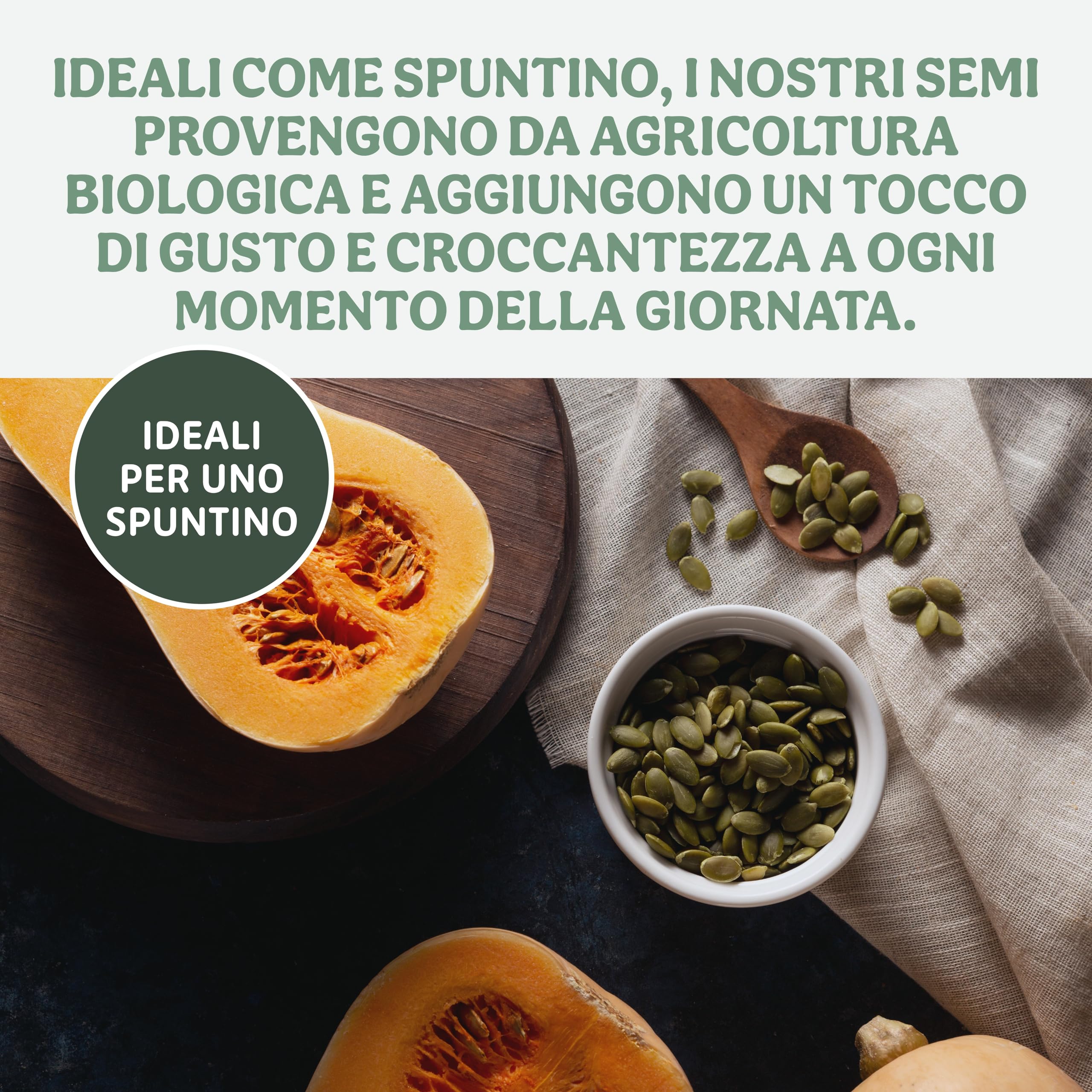 Probios Semi di Zucca Bio - Ricchi di Nutrienti - Perfetto per Piatti Dolci e Salati - Deliziosi e di Qualità Premium Semi Zucca - Confezione da 5 kg