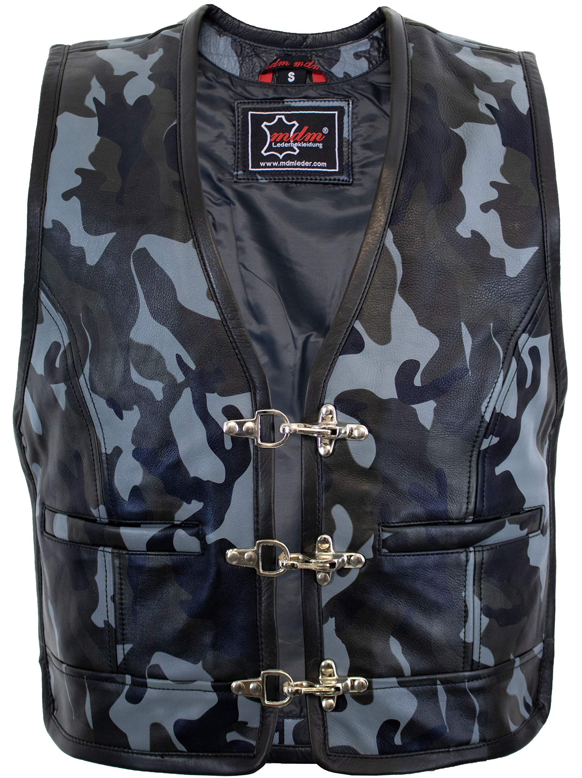 MDM - Gorro de piel para hombre, diseño de camuflaje