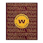 Pegasus Sports NFL Echo Team Wordmark Plush Blanket- Washington Football Team, Team Color, 60x70