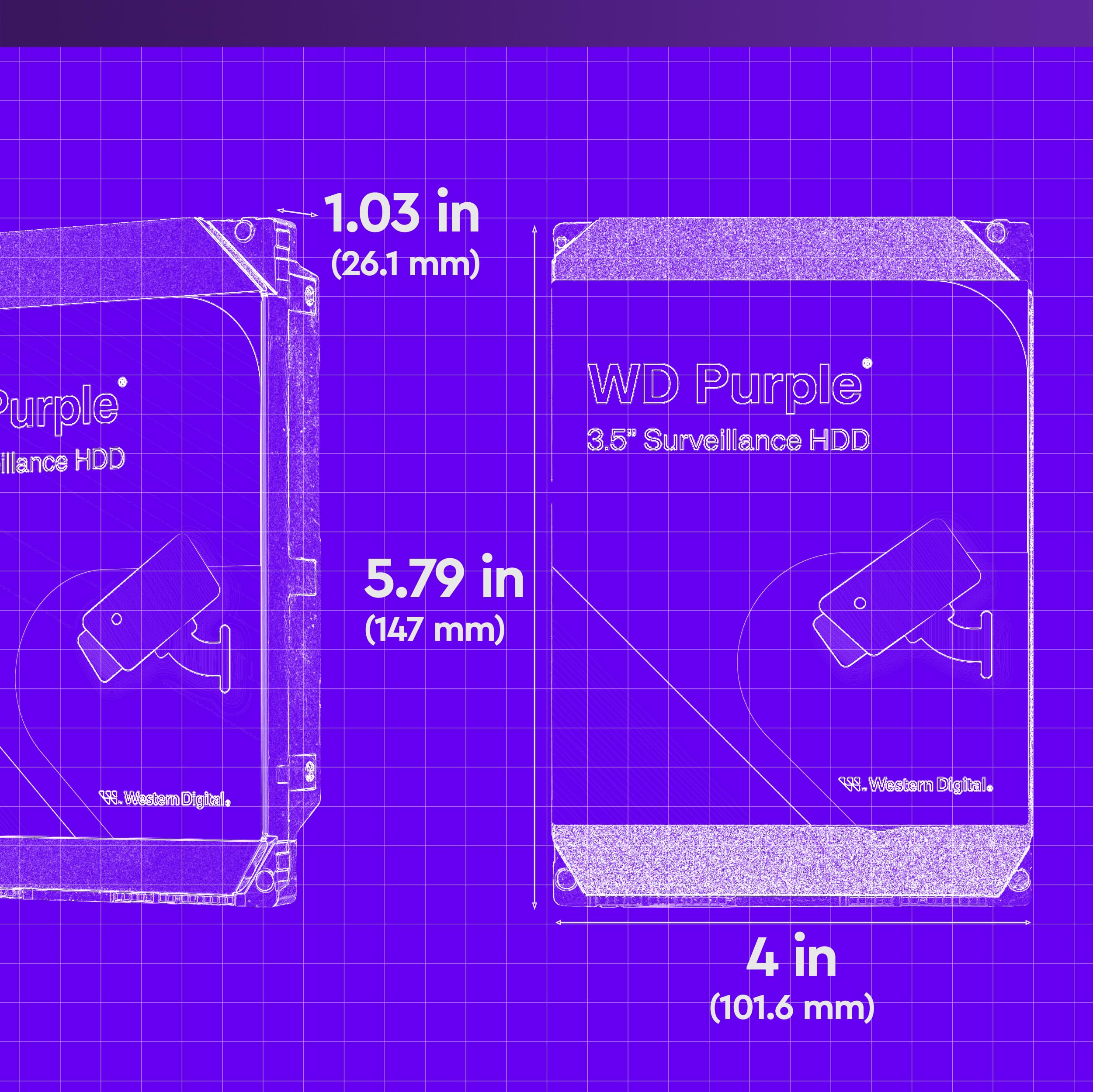 Amazon | ウエスタンデジタル 2TB WD パープル 監視内蔵ハードドライブ