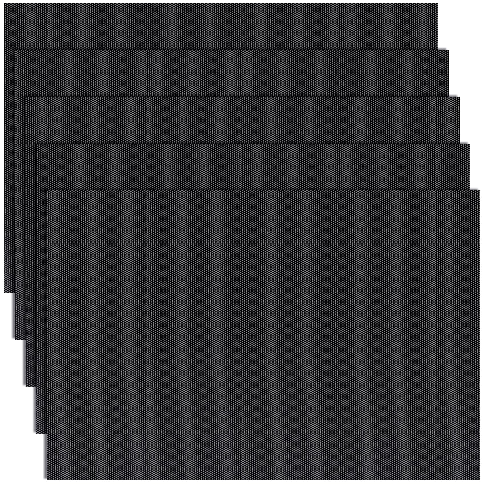 CustomyLife 5 Sheets Fursuit Eye Mesh, 0.5mm Printable PVC Eye Nets for Mask, Waterproof Mesh Canvas for Cosplay Costumes Sculpting Props Fursuits