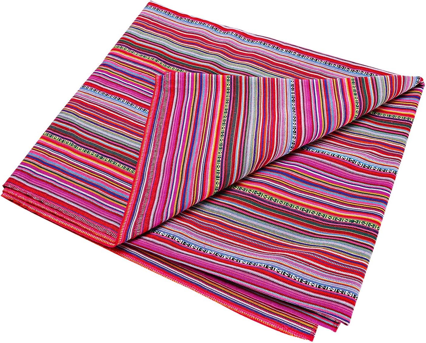 LGHome Mexican Yoga Blanket Coloful Mexican Serape Throw as