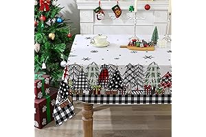 Christmas Tablecloth 60x84 Inches for Rectangle Tables - The Perfect Touch for...