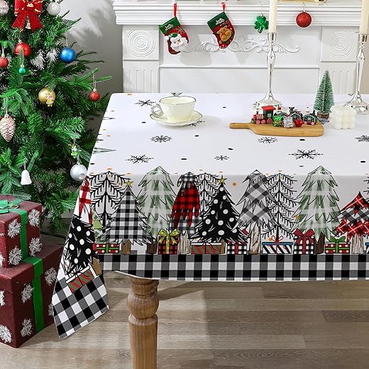 Christmas Tablecloth 60x84 Inches for Rectangle Tables