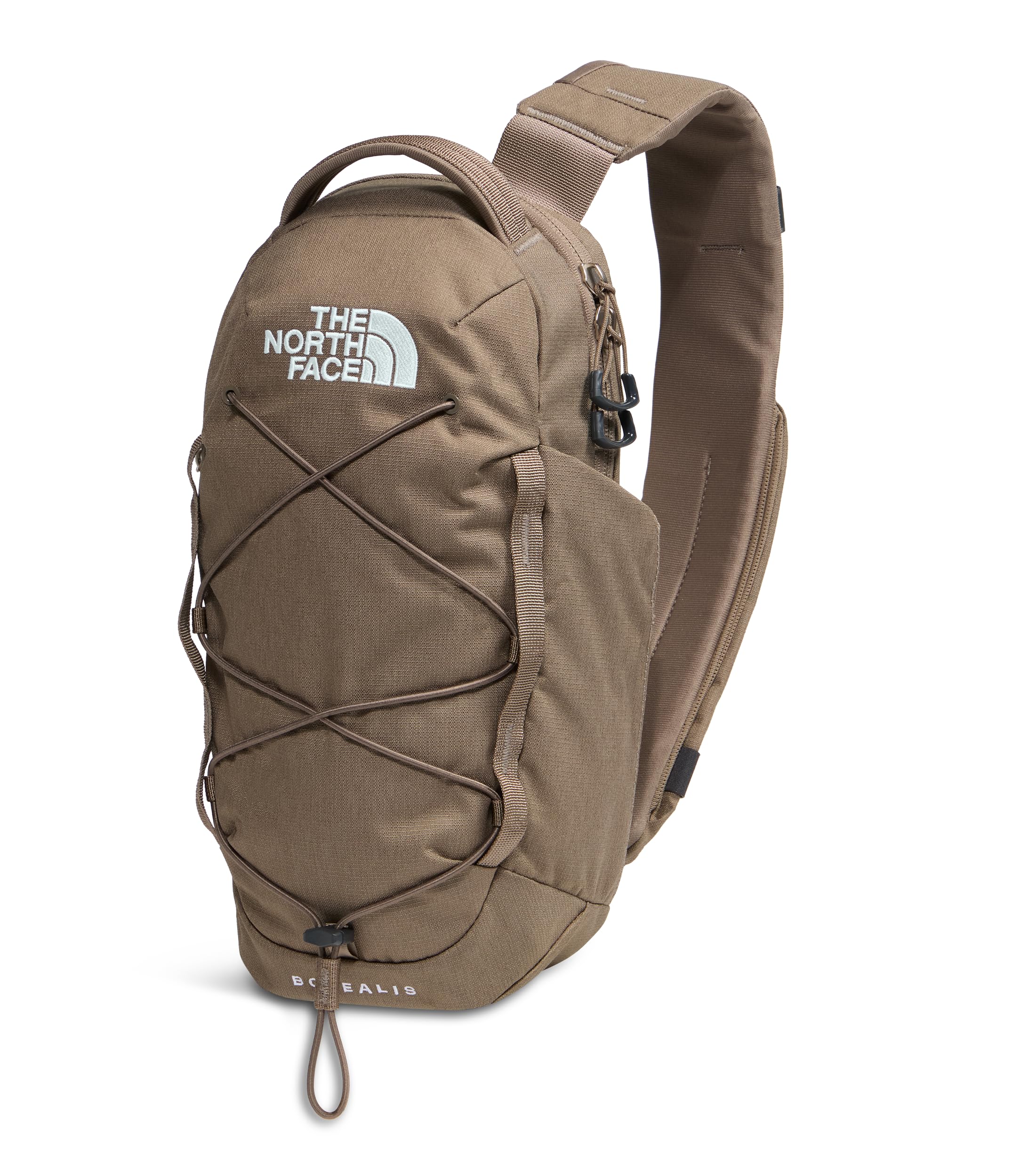 The North Face Borealis Sling Bag - Crossbody Bag, Water Repellent, Adjustable Strap, Multiple Compartments, Garnet Dark Heather/Garnet, One Size