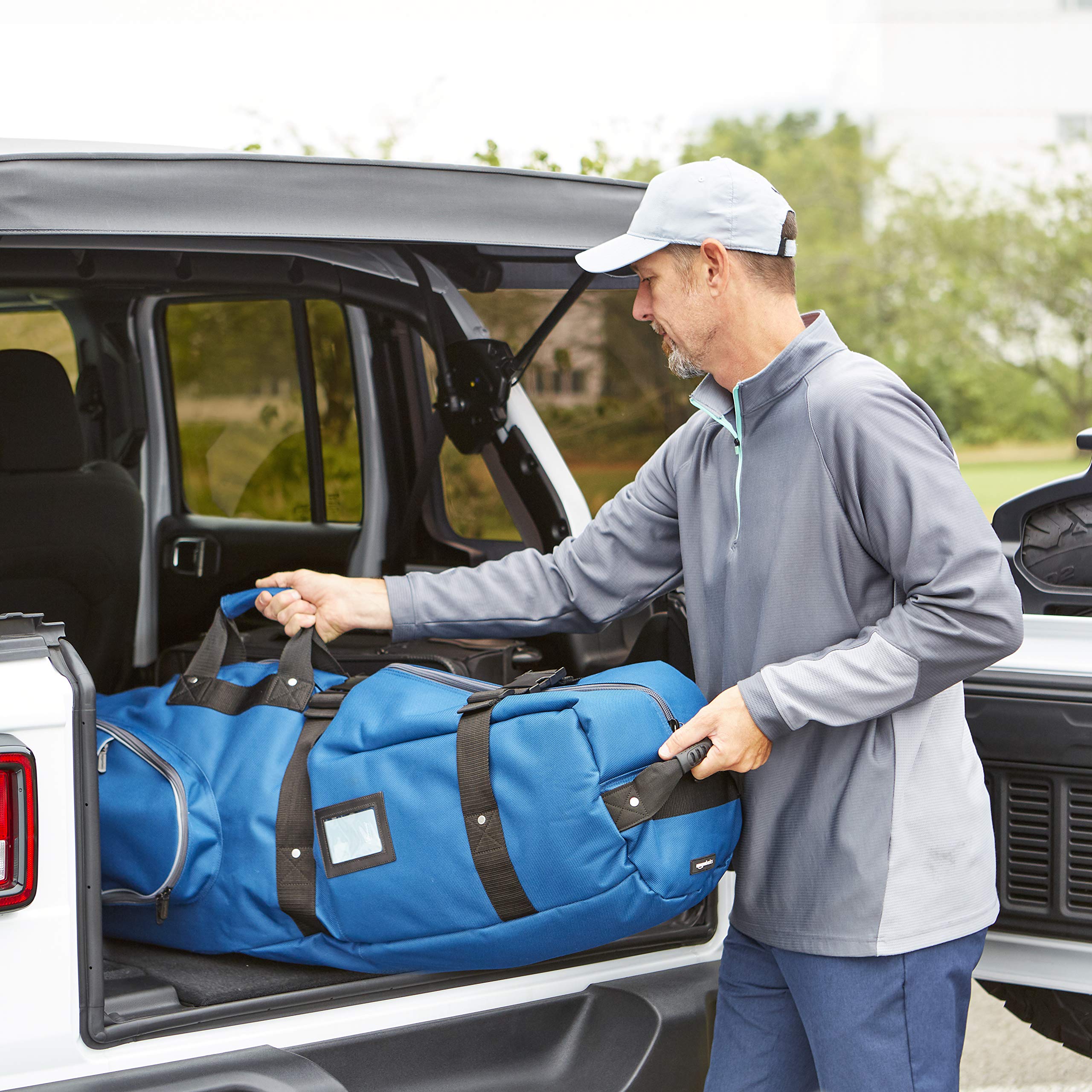 Amazon Basics SoftSided Golf Travel Bag Blue
