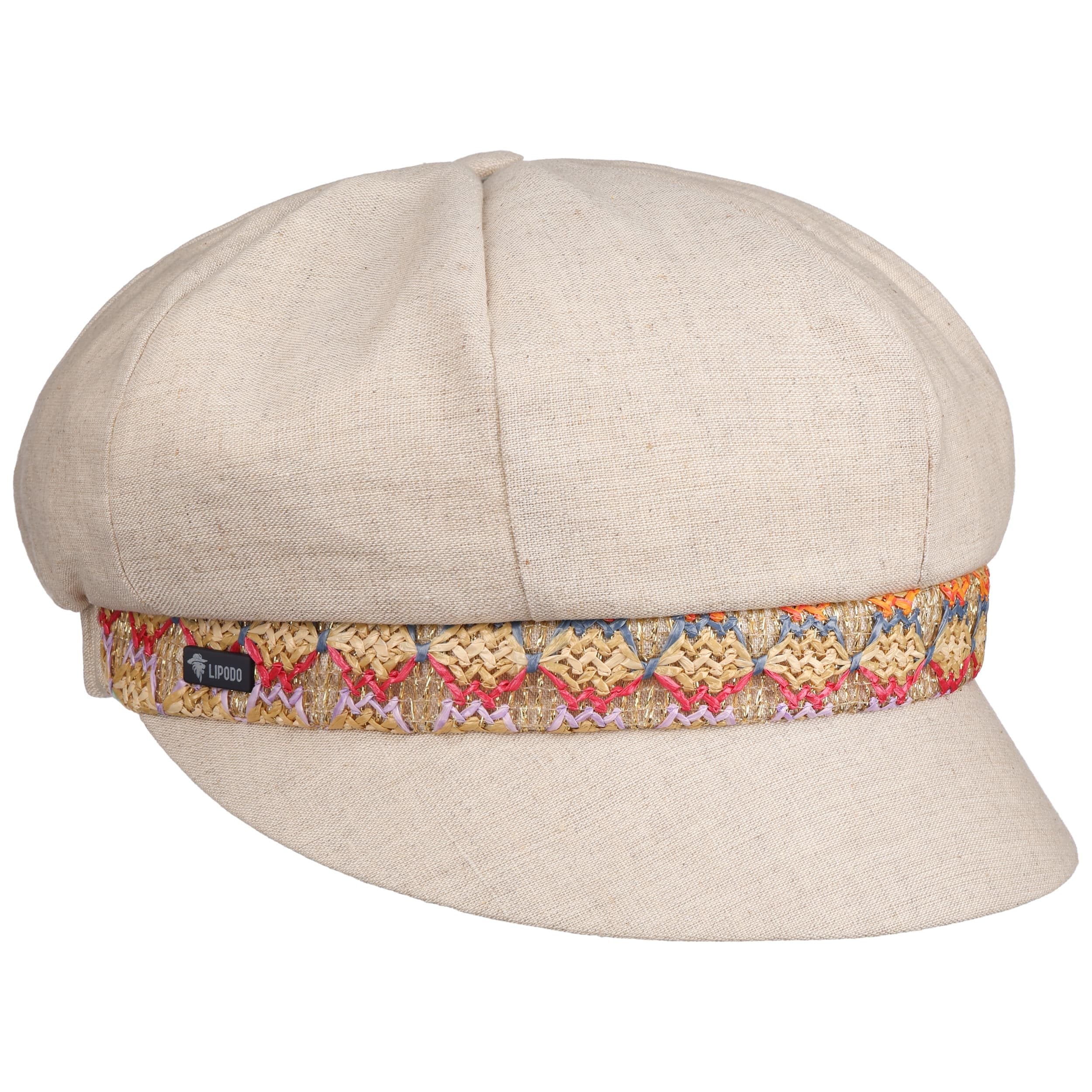 Lipodo Sanora Schirmmütze Ballonmütze Newsboy Cap Made in Italy Damen Frühling Sommer