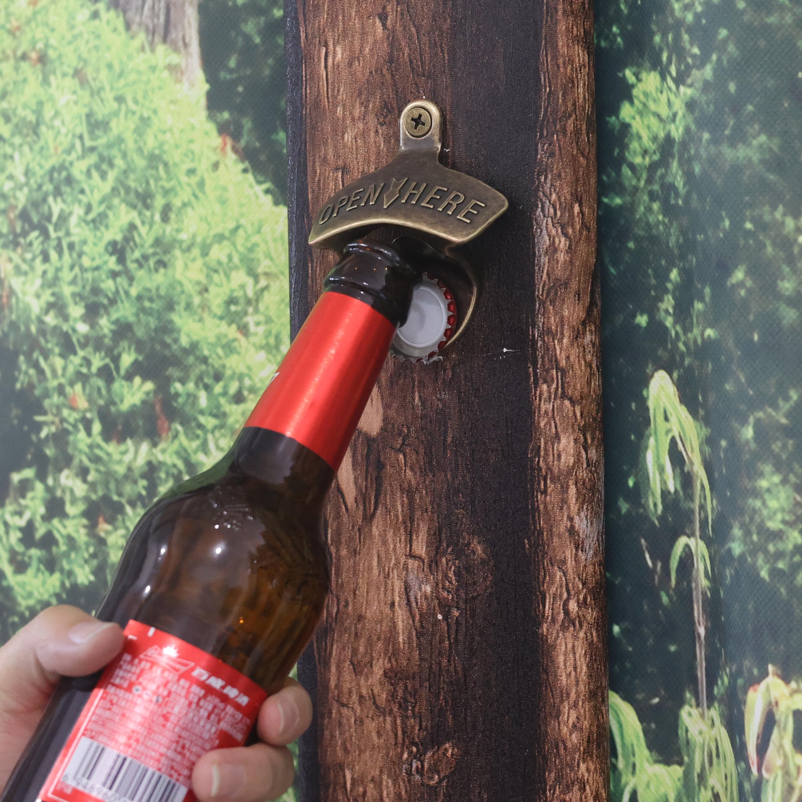 Amazon.co.jp: Jumiok ビンテージ 磁気ビール栓抜き 取り付け式 ボトル