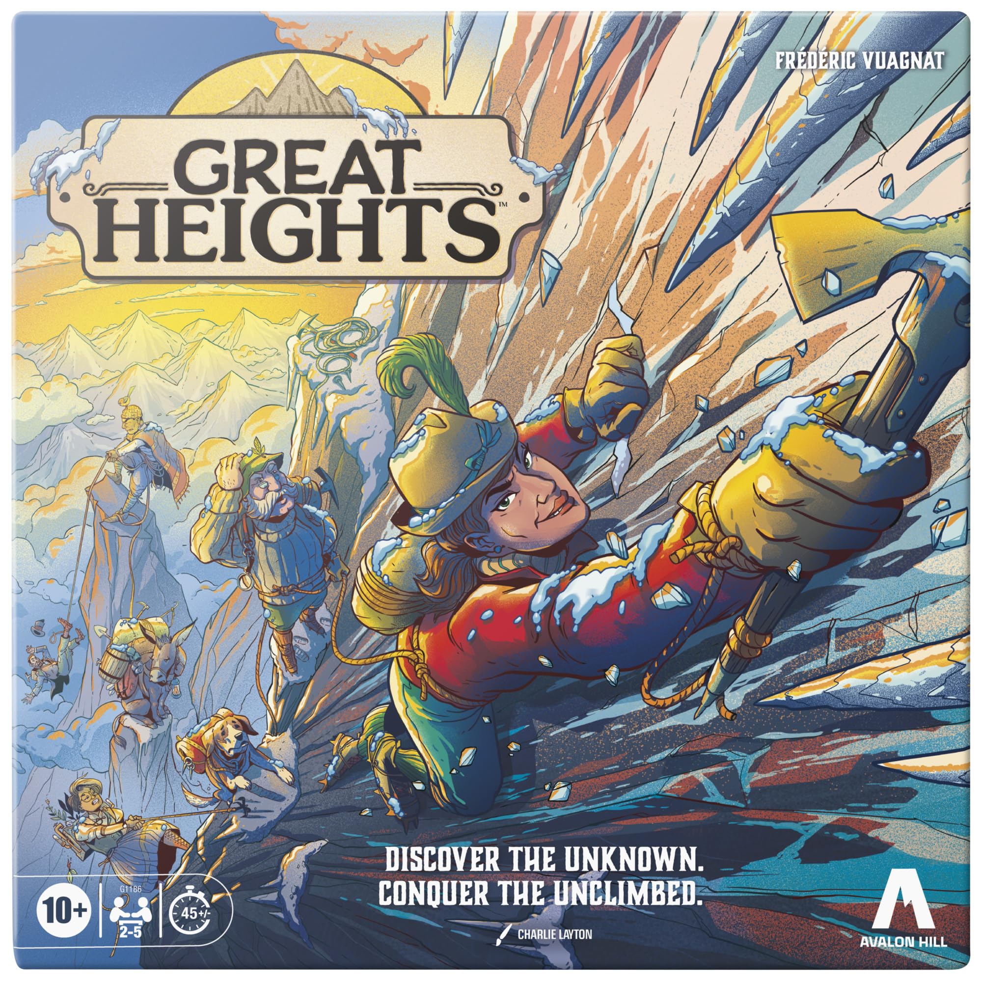 Hasbro Great Heights Board Game, Fun Strategy Game for Kids Teens and Adults, Ages 10+, 2-5 Players, 45 Mins