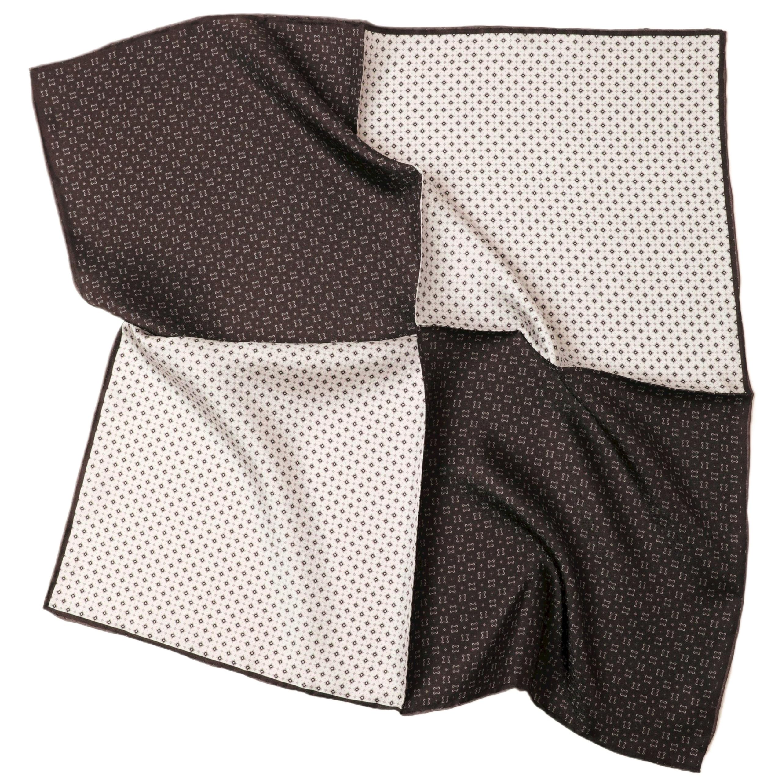 Jedwabna bandana ręcznie zwijana chusta unisex