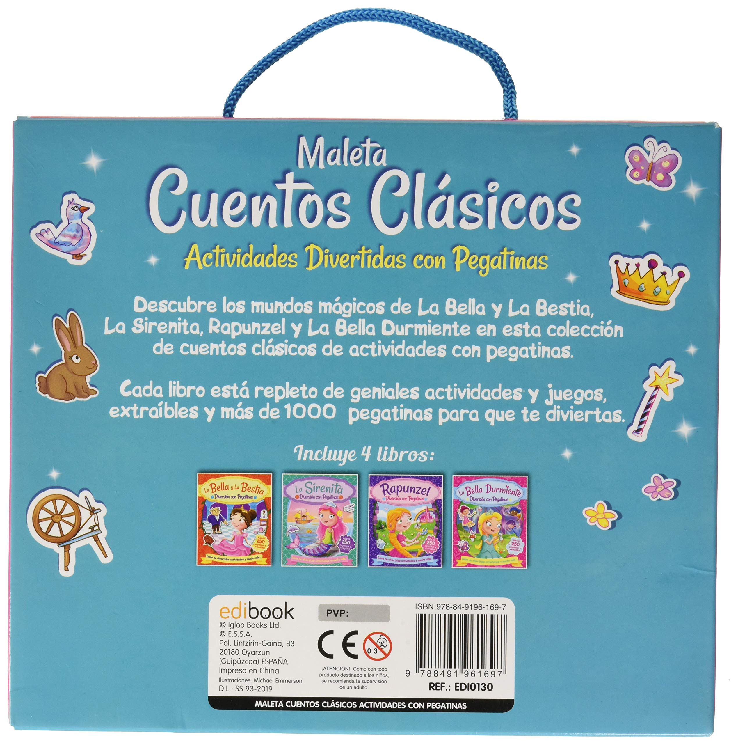 Maleta cuentos clásicos. Actividades con pegatinas
