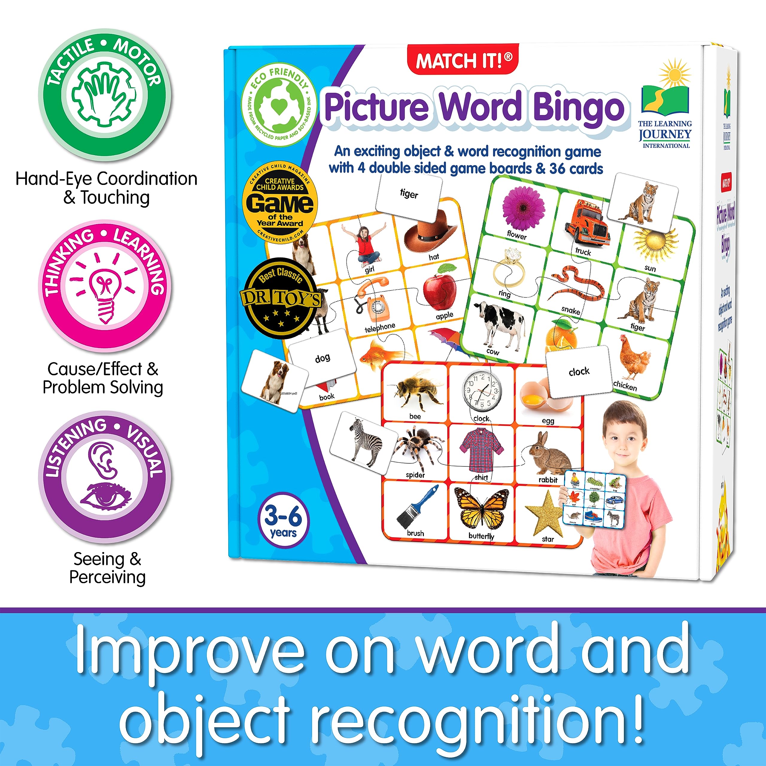 Picture Word Puzzle For Toddlers The Learning Journey Match It Mania ...