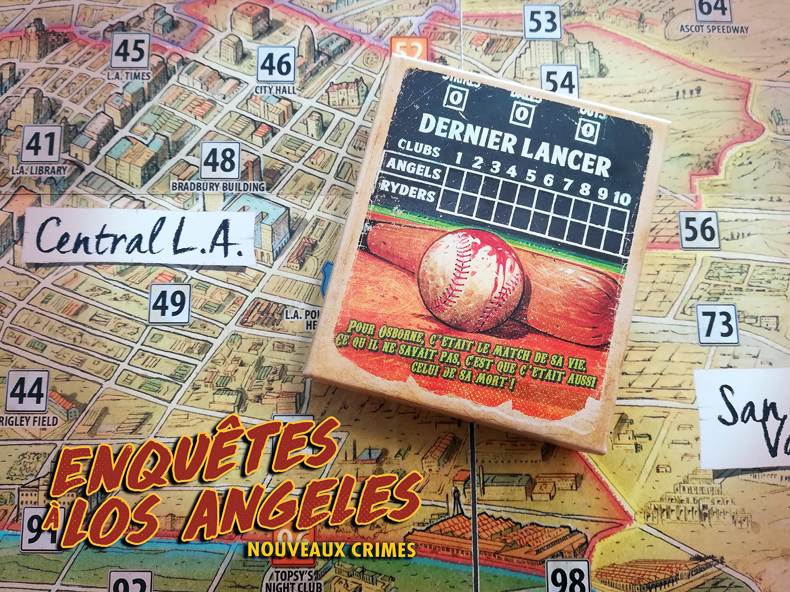 Blackrock Games Enquêtes à Los Angeles : Nouveaux Crimes - Extension Enquête à Los Angeles - La Boite de Jeu Jeu de société enquête - Jeu compétitif et asymétrique L