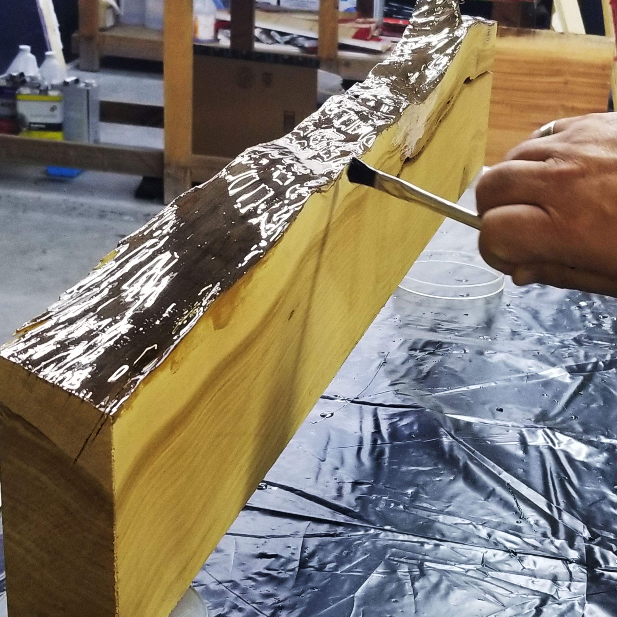 WiseBond Quick Set Seal Epoxy Resin Seals Wood Slab Live Edges, Fills