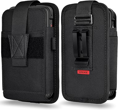 Scanner Holster Compatible with Zebra TC75x, TC75, TC70x, TC70, TC72, TC77 Handheld Barcode Touch Mobile Computer,Scanner Case Holder with Belt Clip and Safety Strap, Black