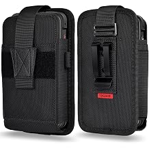 Holster with Belt Clip for Zebra Scanner TC51 TC52 TC52x TC56 TC57 TC57x TC21 TC26 Handheld Barcode Carrying Pouch Scanner Case Holder with Safety Strap Large Size