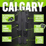 Apache Calgary Mens Work Trousers Slim Fit Black Grey UK 32W 31L - 7