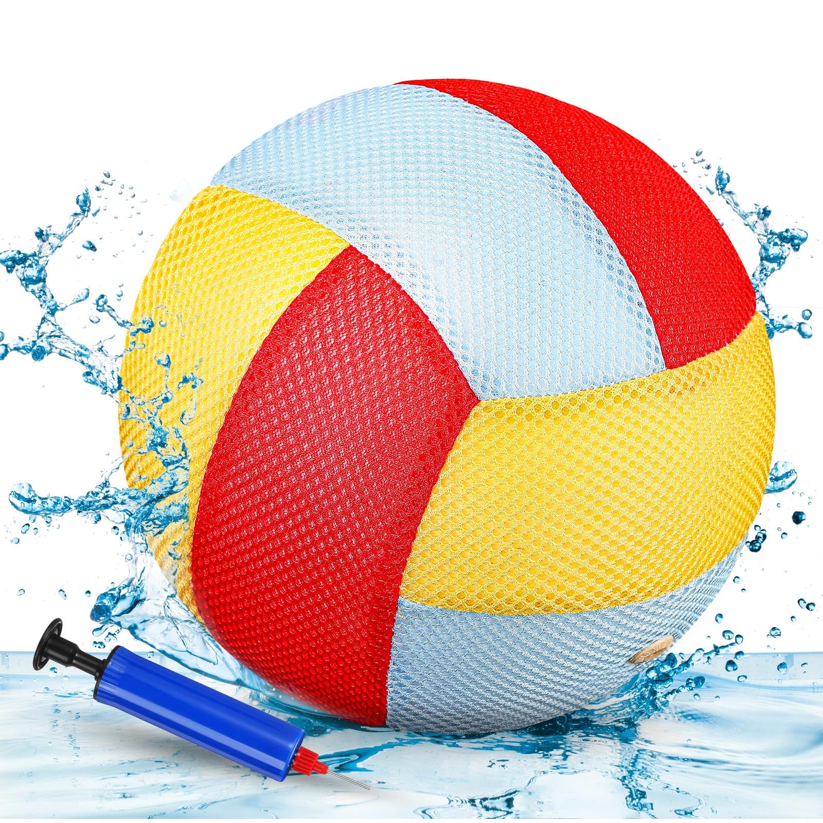 Threan 8.5 Inch Waterproof Volleyball with Grip Technology Water Beach Pool Volleyball for Adults Pool Game Outdoor and Indoor