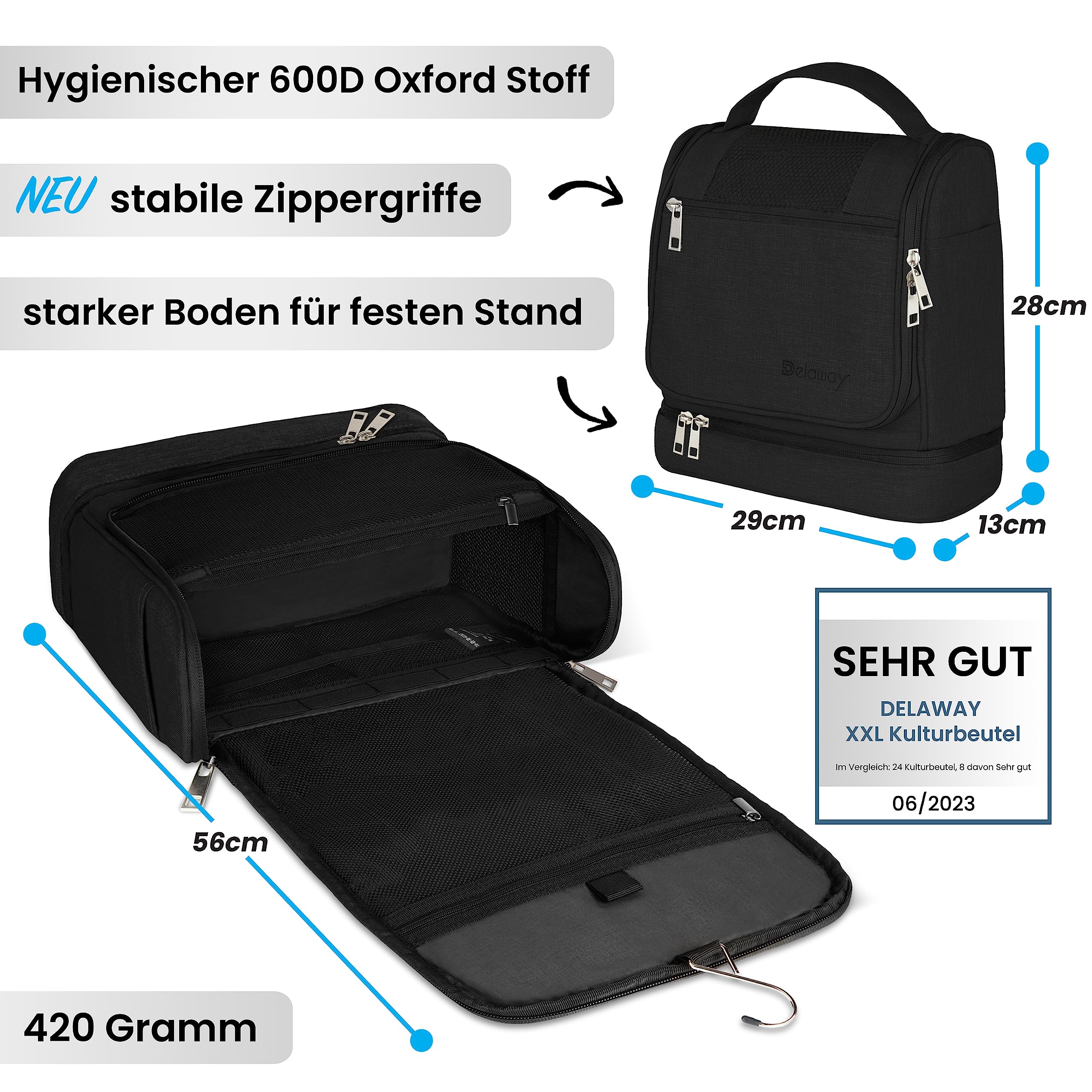 XXL - Astuccio da bagno da appendere, design 2023