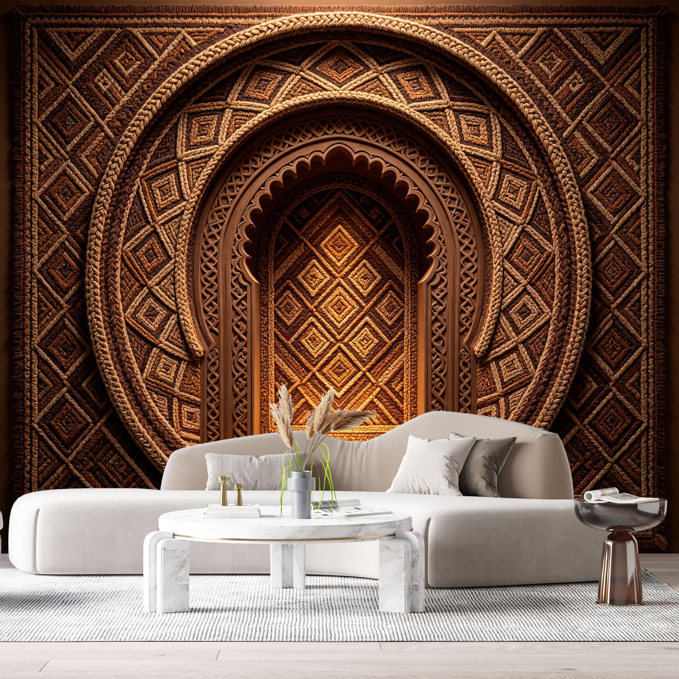 Custom Size Wall Murals Geometric 3D Trompe L'Oeil SelfAdhesiveWall Fabric Removable Wallpaper Wall Decor for Living Room Bedroom Bathroom