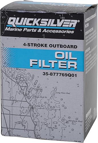 Miniatura 3 de Quicksilver 877769Q01 Filtro de aceite para fuerabordas Mercury Verado de seis cilindros