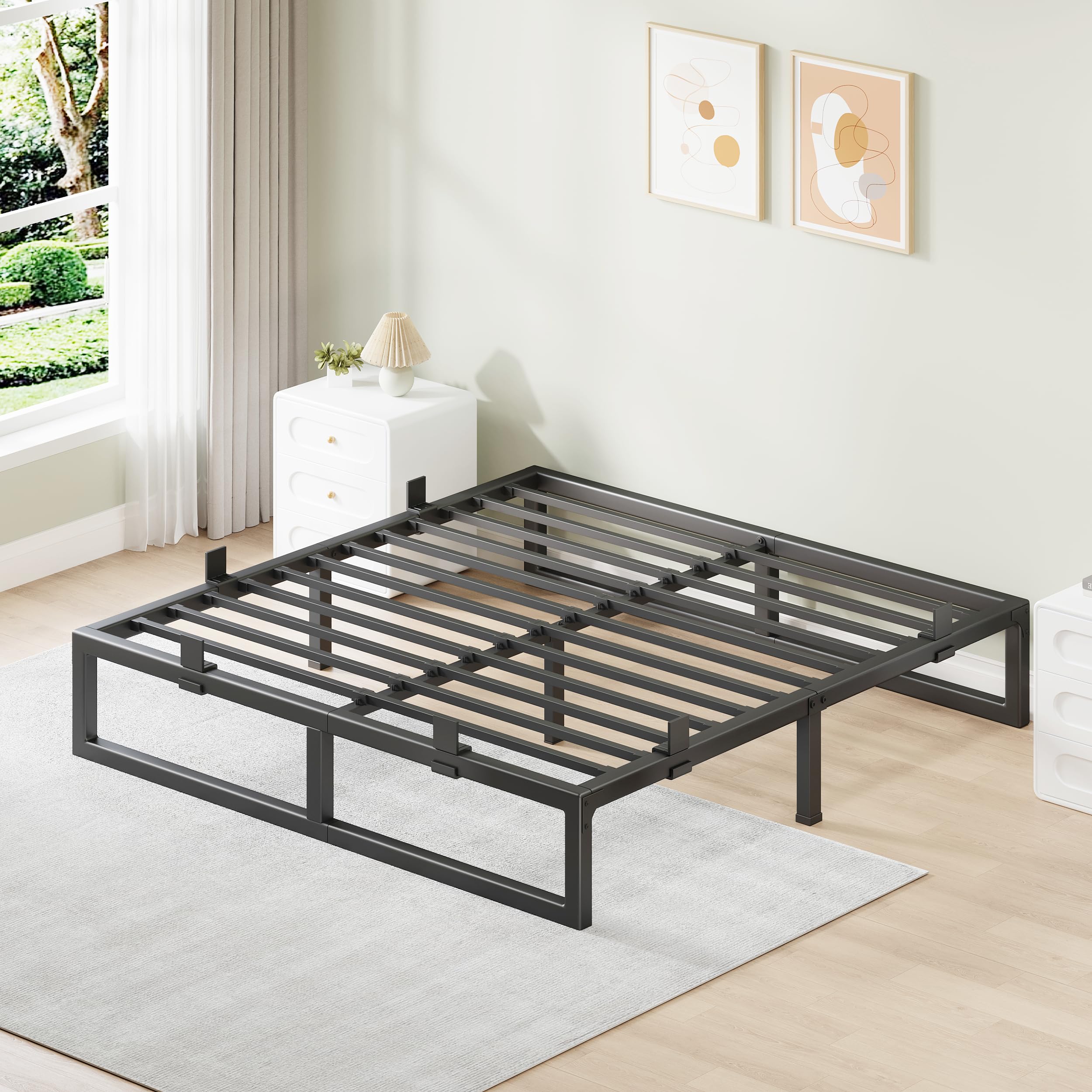 Cresyfu King Size Bed Frame