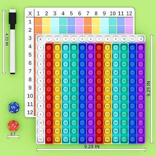 Miniatura 10 de Juegos de matemáticas para niños, tarjetas flash para niños, práctica Pop it con suma, resta, multiplicación y división, ideal para el aprendizaje