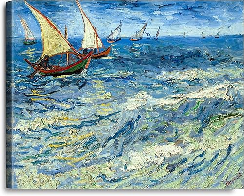 Miniatura 292 de A&T ARTWORK The Starry Night de Vincent Van Gogh. Tamaño del marco: 36 x 30 pulgadas, tamaño de la imagen: 30 x 24 pulgadas, reproducciones clásicas