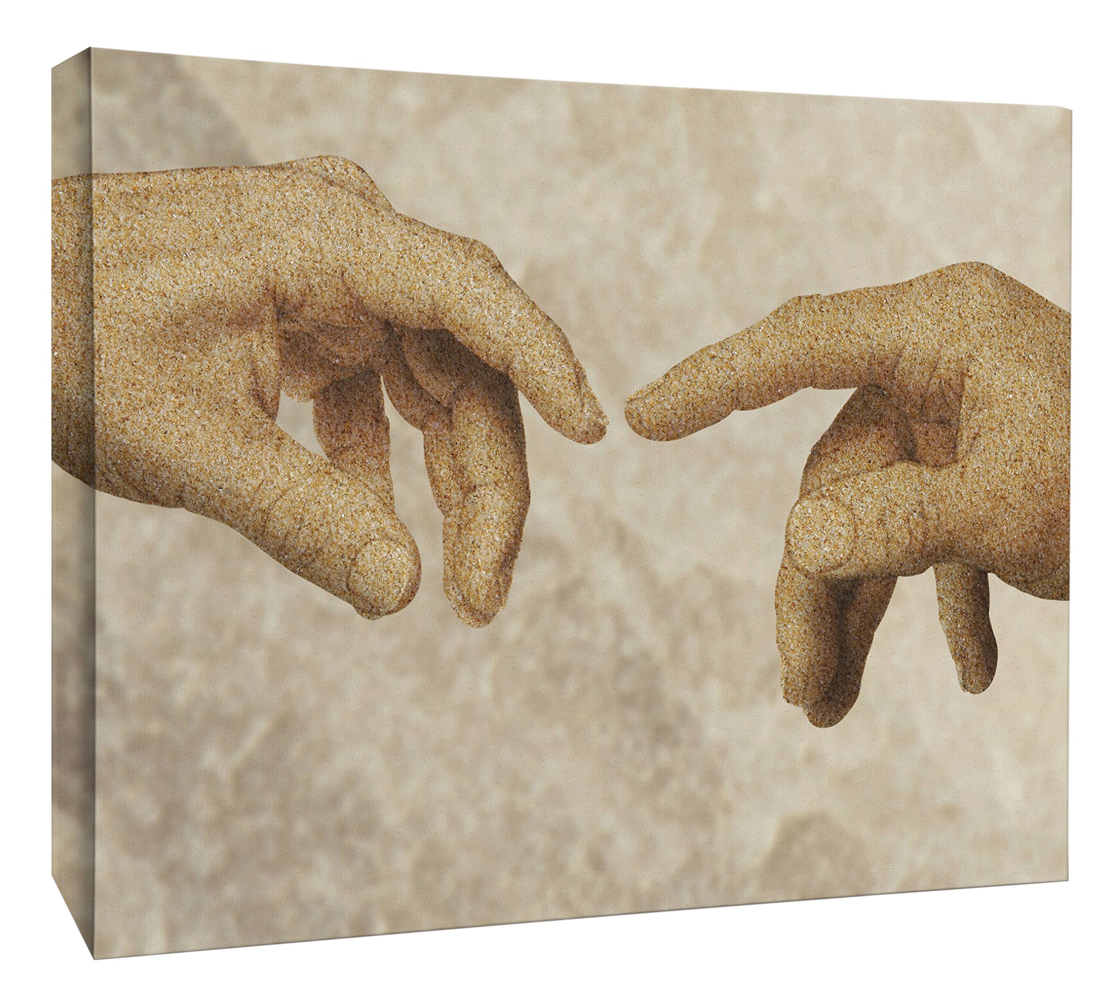 JP London MCNV2039 Creation of Adam Masters Sistine Chapel 2" Thick Heavyweight Gallery Wrap Canvas, 3' x 2'
