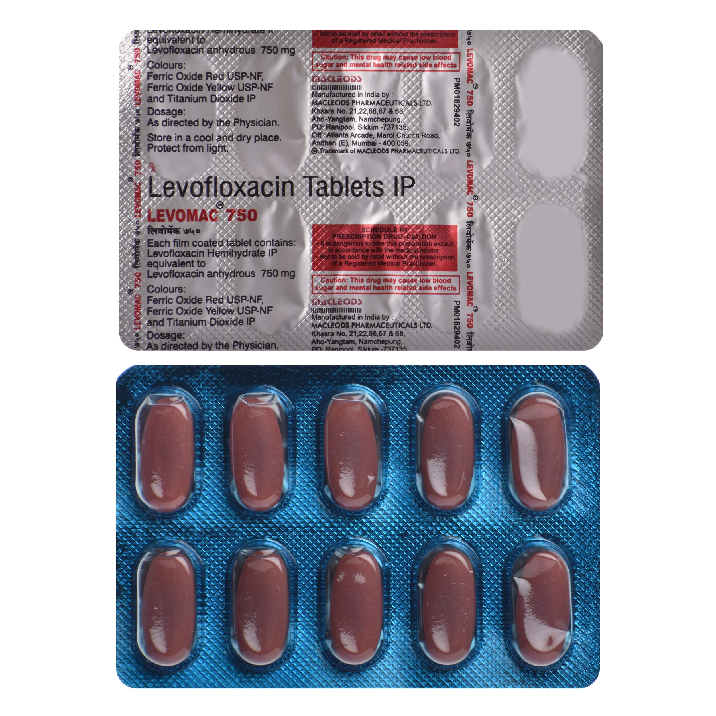 Levomac 750 - Strip of 10 Tablets