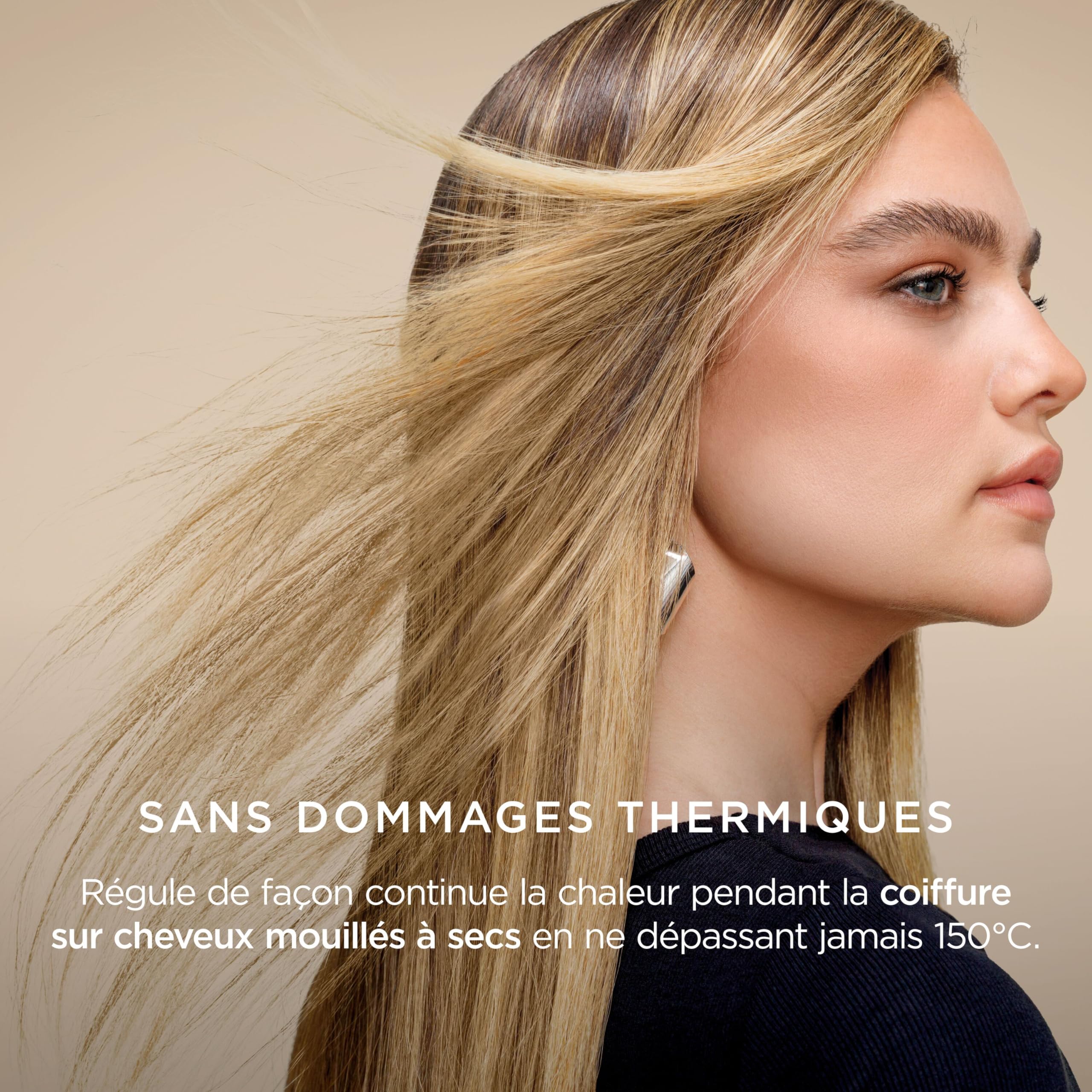 Shark Glam Multistyler, Seche cheveux avec séchage rapide, Brosse soufflante et volumisante, Lisseur cheveux, Avec boucleurs auto-enroulants, Sans dommage dû à la chaleur, Tous types de cheveux