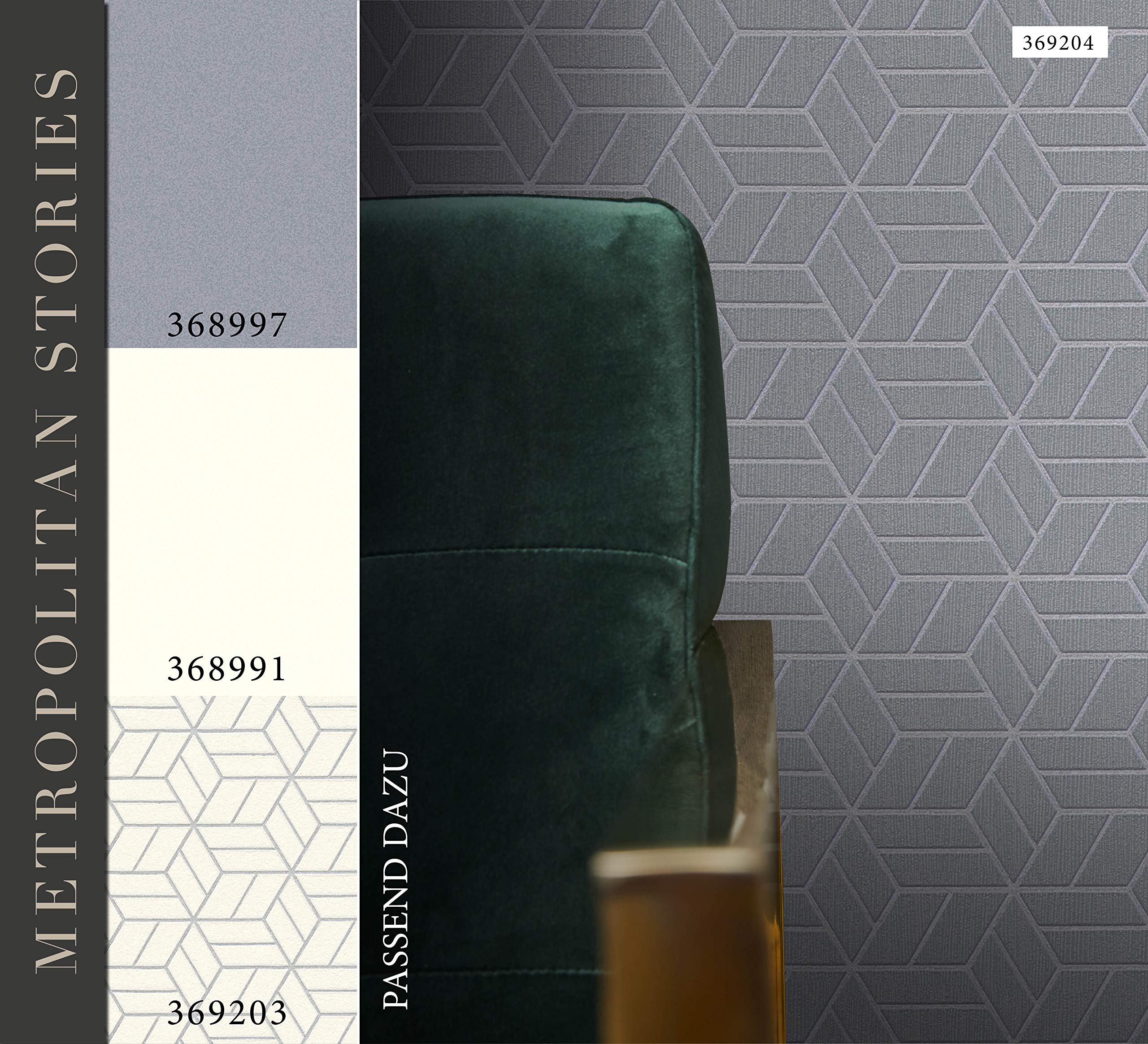 Livingwalls Geometric Wallpaper Metropolitan Stories Non-Woven Lizzy - Image 2