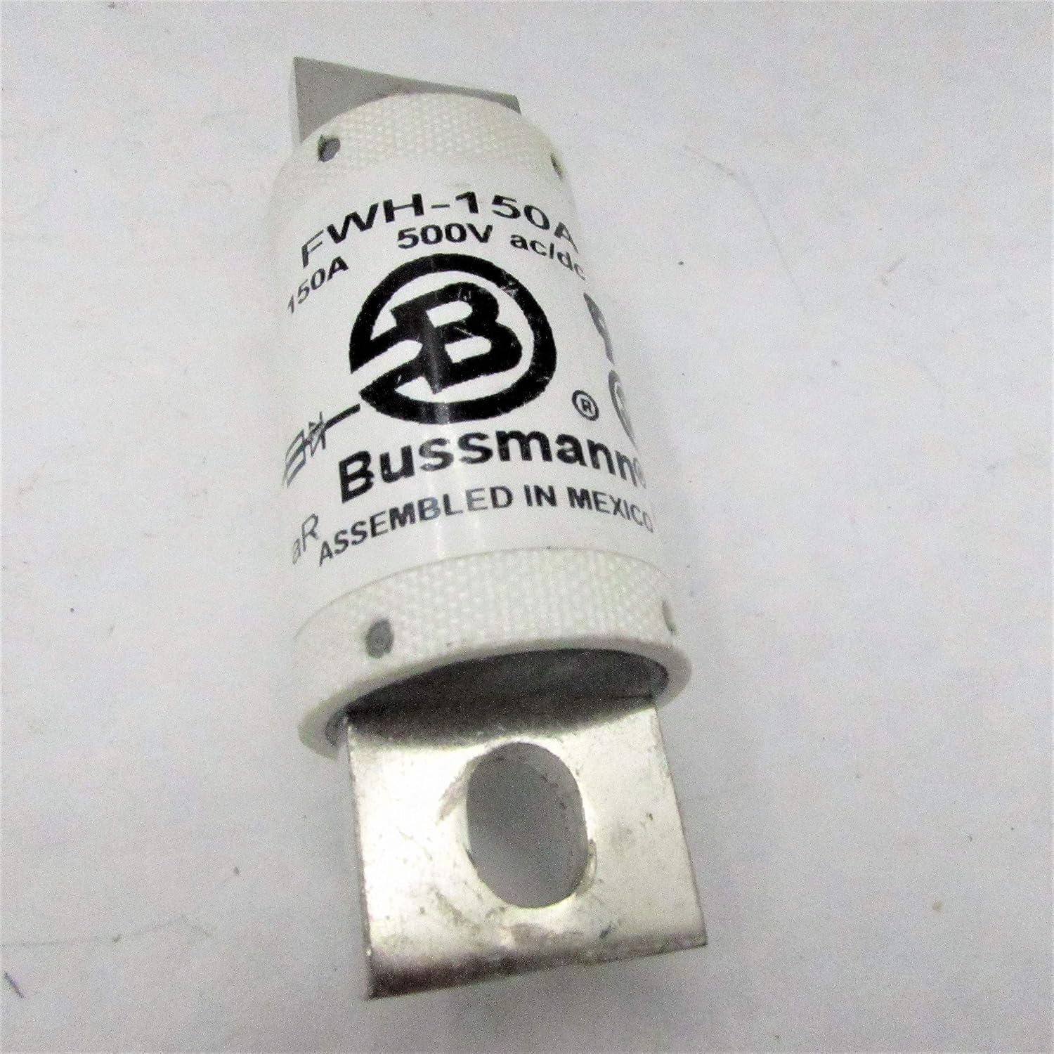 EDISON FUSE FWH-150A Fuse Size Imperial:1.156" X 1.836", Fuse, Blade, 500 Volt, 150 AMP, Voltage Rating VDC:500 Volt, Fast Acting, Voltage Rating VAC:500 Volt, Fuse Current:150 AMP