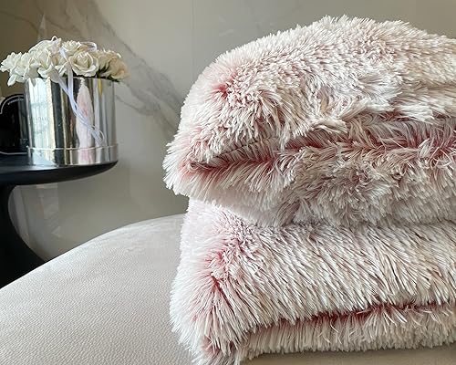 Miniatura 6 de Juego de 2 fundas de cojín suaves y lujosas de pelo sintético para sombra de color rojo vino, 18 x 18 pulgadas