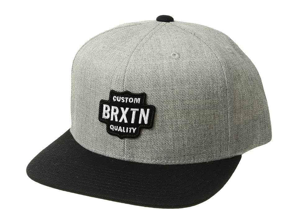 

Brixton Garth Snapback (Light Heather Grey/Black) Caps