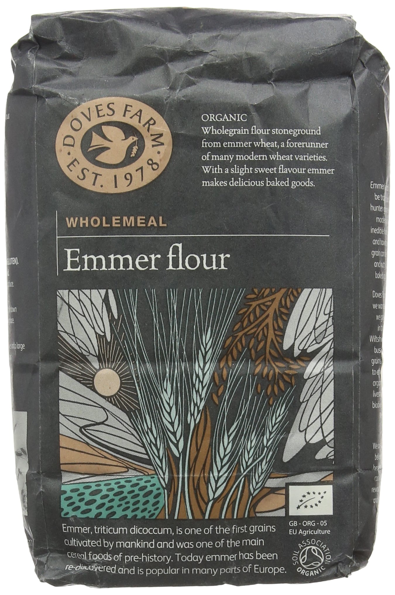 Doves Farm Organic Wholemeal Emmer Flour, 1kg