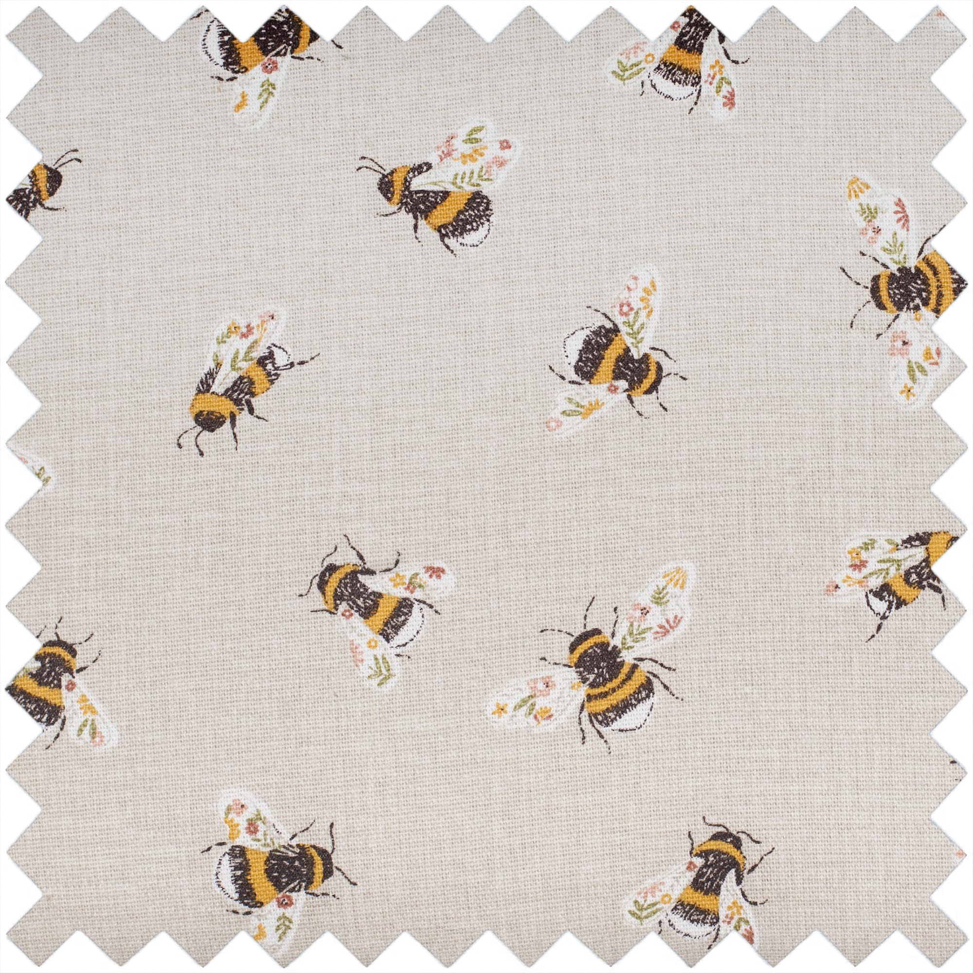 Hobby Gift Sac à Broderie et à Point de Croix Bee Craft Bag Rangement pour Cadres Multi-cerceaux jusqu'à 25 cm avec 2 Poches zippées pour Fils, patrons, Léger et Durable 12 x 35 x 35 cm